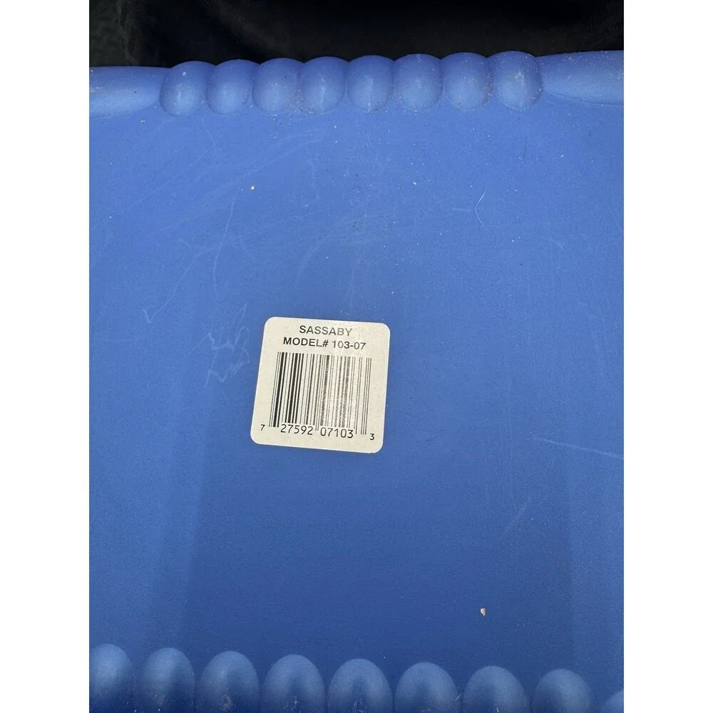 1990’s Sassaby Electric Blue Make-up Case. 103-07 Model!
